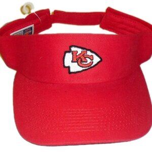 Kansas City Chiefs Mens Adult Visor Red Hat Cap One Size New Tags Nfl